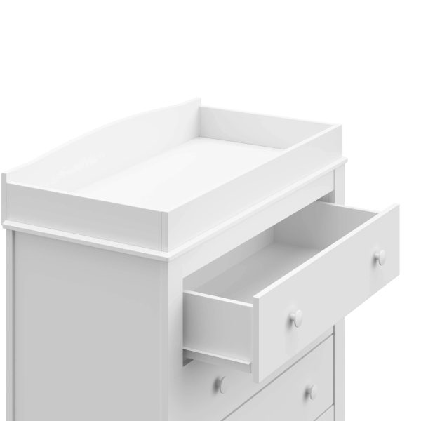 Graco Noah 3-Drawer Chest Dresser with Changing Topper, White - MadeInUSA - Image 8