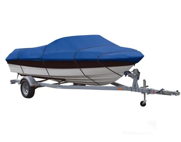 BLUE, GREAT QUALITY BOAT COVER Compatible for SUNBIRD SPL 190 / SPL 191 BOWRIDER O/B 1990 1991 - MadeInUSA