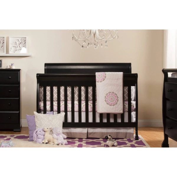 DaVinci Kalani 4-in-1 Convertible Crib in Chestnut Finish, Size: 54.4 x 35 x 41.9 Inches, Brown - MadeInUSA - Image 4