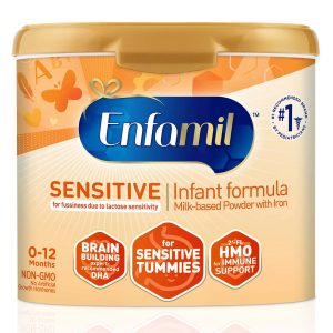 Enfamil NeuroPro Sensitive Baby Formula with MFGM & DHA, 29.4 oz Powder Refill Box - Formulated for Lactose Sensitivity (4 Pack) - MadeInUSA