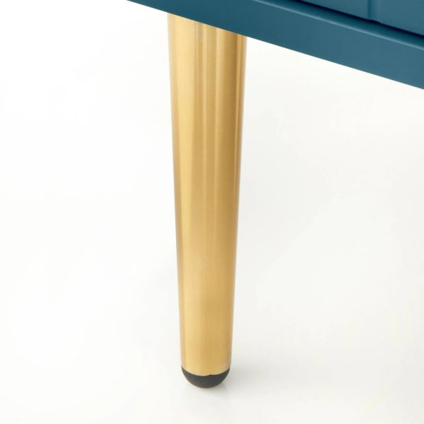 Lifestorey Tabaria Mid-Century Four Door Sideboard/Buffet - Midnight Blue - MadeInUSA - Image 5