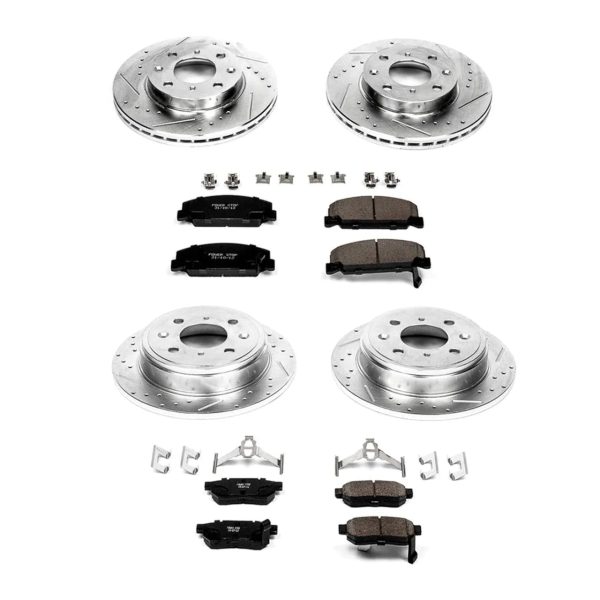 Power Stop K700 - Front and Rear Z23 Evolution Sport Brake Kit - MadeInUSA - Image 2