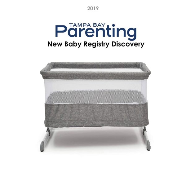 Simmons Kids Room2Grow Newborn Bassinet to Infant Sleeper Grey Tweed - MadeInUSA - Image 7