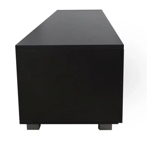 Black TV Stand for 70 Inch TV Stands, Media Console Entertainment Center Television Table - MadeInUSA - Image 4