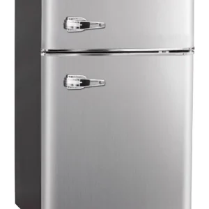 Frigidaire, 3.1 CU FT. Capacity 2 Door Compact Refrigerator with Chrome Trim , EFR391, Platinum - MadeInUSA