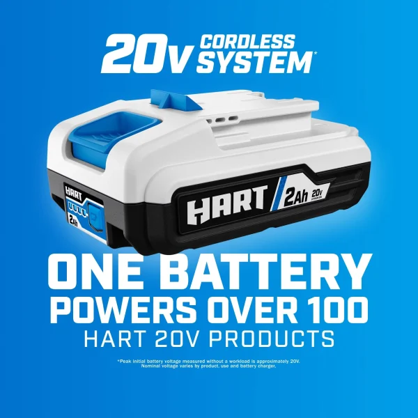 HART 20-Volt Cordless 2-Tool Combo Kit, 1/2-inch Drill/Driver, Impact Driver, (1) 1.5Ah Lithium-Ion Battery - MadeInUSA - Image 12