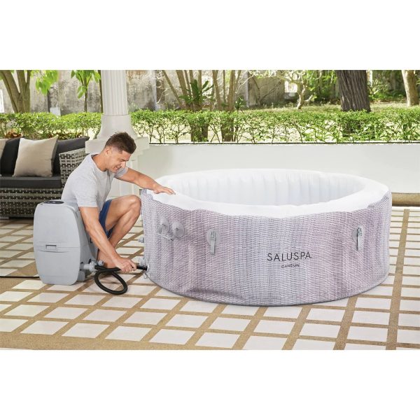 Bestway SaluSpa 71 in. x 26 in. 4-Person Inflatable Cancun Airjet Hot Tub Pool Spa - MadeInUSA - Image 6