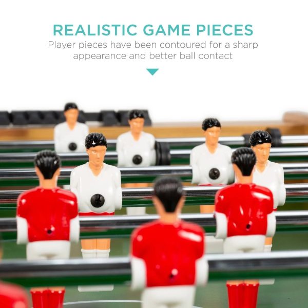 Best Choice Products 48" Foosball Table Competition Sized Soccer Arcade Game Room - MadeInUSA - Image 9