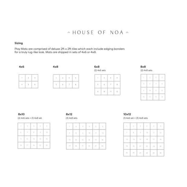 House of Noa Little Nomad Play Mat L Ula in Indigo Size 4x8 - MadeInUSA - Image 8