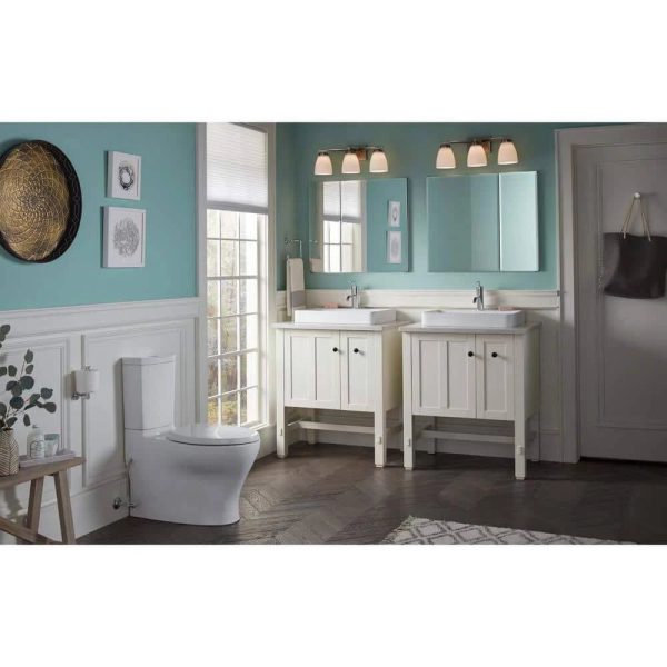 Kohler Aluminum Two Door Medicine Cabinet with Mirrored Door, 30 x 26" - MadeInUSA - Image 8