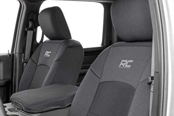 Rough Country 91043 Neoprene Front Rear Seat Covers for 2019-2022 Ram 2500 - MadeInUSA - Image 3