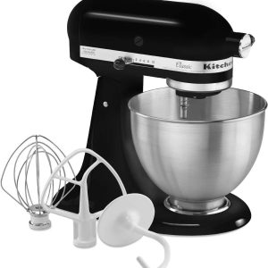 KitchenAid Classic Series 4.5 Quart Tilt-Head Stand Mixer Onyx Black - MadeInUSA
