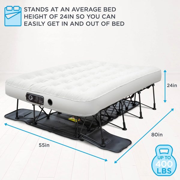 Ivation EZ-Bed Queen Air Mattress with Built in Pump, Deflate Defender Technology Inflatable Mattress - MadeInUSA - Image 6