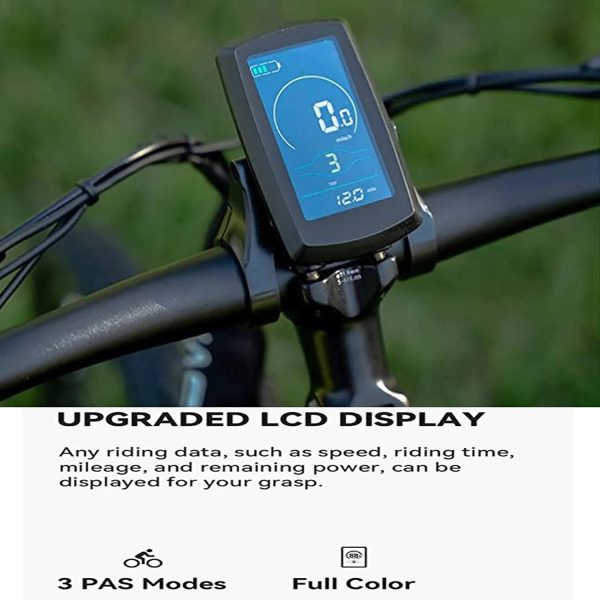 Jasion Electric Mountain Bike for Adults, 26" Tires, 350W Brushless Mo - MadeInUSA - Image 9
