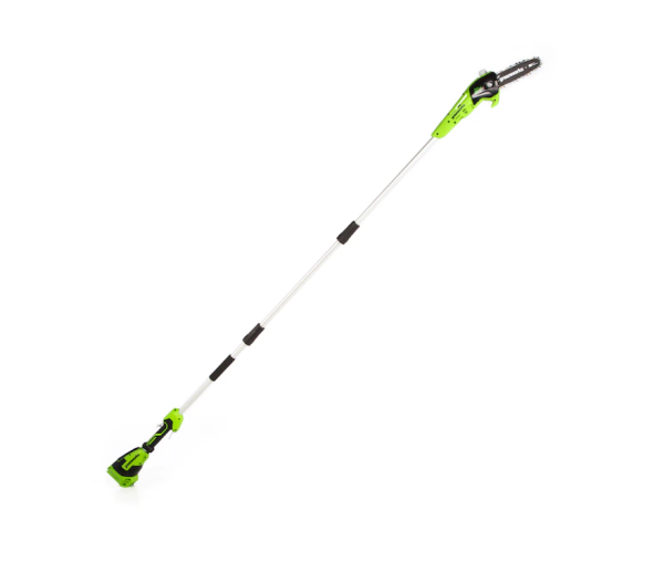 Greenworks PS24B210 24Volt 8in Cordless Electric Pole Saw 2 Ah Battery Charger Included - MadeInUSA - Image 4