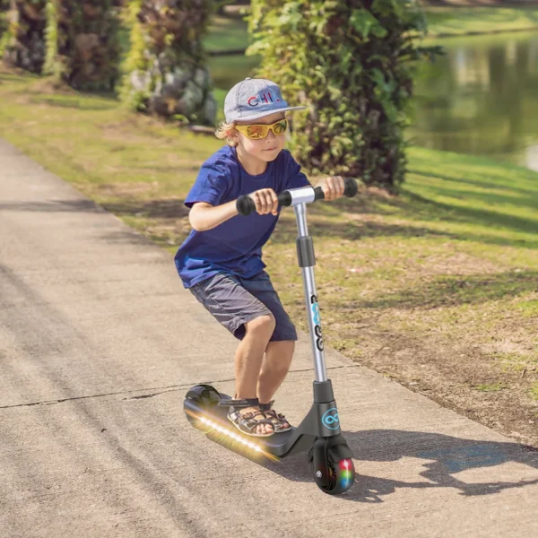Kistp Electric Scooter for Kid's Age 6-12, up to 6.2 Mph, up to 110 Lbs., Adjustable Handlebar - MadeInUSA - Image 7