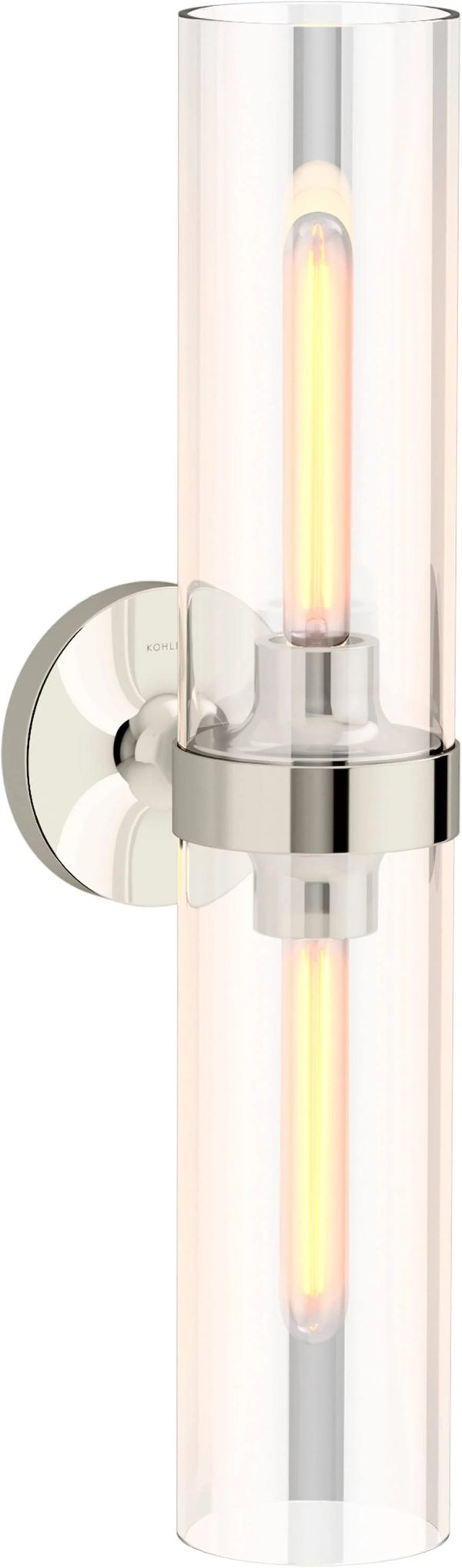 Kohler 27263-SC02 Purist 22" Two-Light Sconce - Polished Nickel - MadeInUSA