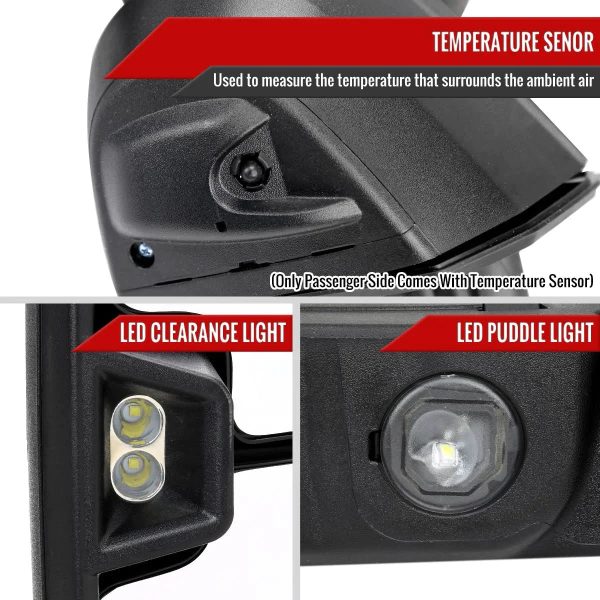 2021 Chevy Silverado 2500 Spec-D Towing Mirrors - MadeInUSA - Image 3