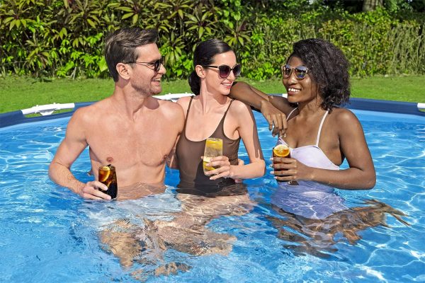 Bestway Steel Pro 12' x 30" Round Above Ground Pool Set - MadeInUSA - Image 9