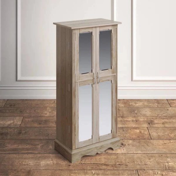 Hives & Honey Chelsea Grey Mist Jewelry Armoire - MadeInUSA - Image 4