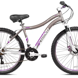 Genesis 26 Whirlwind Women's Mountain Bike, Gray - MadeInUSA