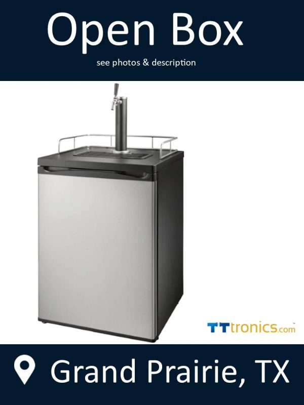 Insignia 1-Tap Beverage Cooler Kegerator - 5.6 cu ft - Stainless Steel - MadeInUSA - Image 7