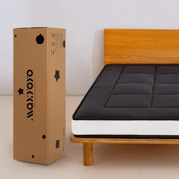 LILIUPENG 6 Extra Thick Floor Futon Mattress, Foldable Mattress Tatami Pad Floor Mattress for Adults Floor Bed Roll Up Mattress Guest Mattress, Black, Twin - MadeInUSA - Image 4