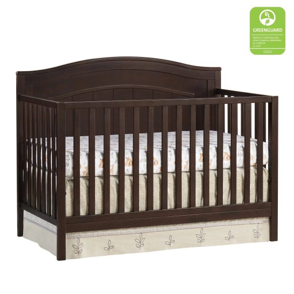 Oxford Baby North Bay 4-in-1 Convertible Crib - Espresso - MadeInUSA