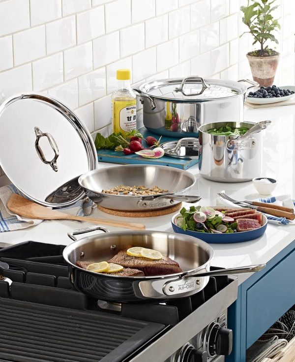 All-Clad Stainless Steel 7 Piece Cookware Set - MadeInUSA - Image 6