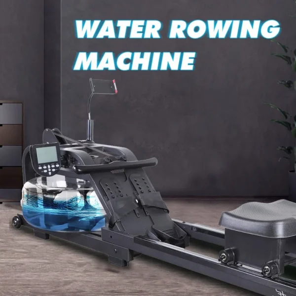 FITPHER Water Resistance Rowing Machine Resistance Metal Dual-Track Healthy Indoor Gym Equipment for Fitness (Irony) - MadeInUSA - Image 2