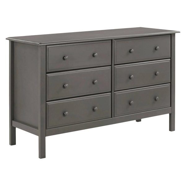 DaVinci Jayden 6 Drawer Double Dresser - Slate - MadeInUSA - Image 2