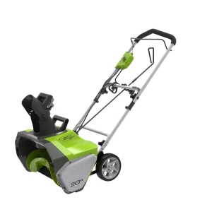 Greenworks 13 Amp 20 in. Corded Electric Snow Thrower, 2600502 - MadeInUSA