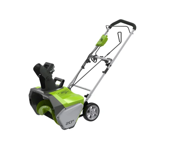 Greenworks 13 Amp 20 in. Corded Electric Snow Thrower, 2600502 - MadeInUSA