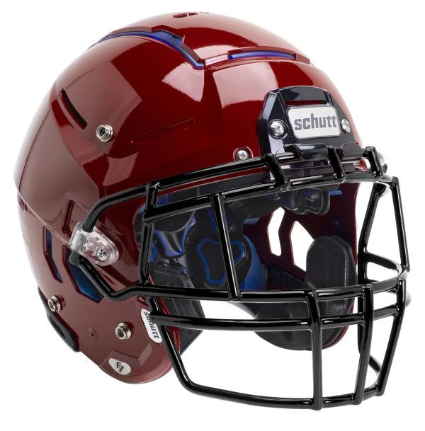 Schutt Adult F7 VTD Football Helmet, Black / L - MadeInUSA - Image 4