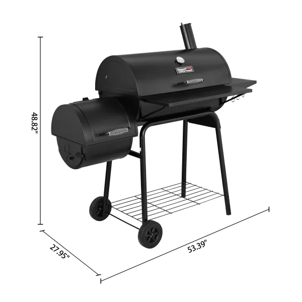 Royal Gourmet 30 CC1830S Charcoal Grill with Offset Smoker - MadeInUSA - Image 3