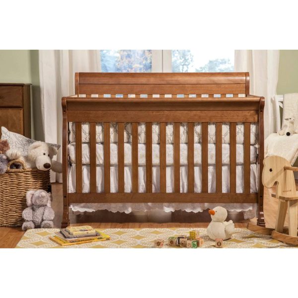 DaVinci Kalani 4-in-1 Convertible Crib in Chestnut Finish, Size: 54.4 x 35 x 41.9 Inches, Brown - MadeInUSA - Image 7