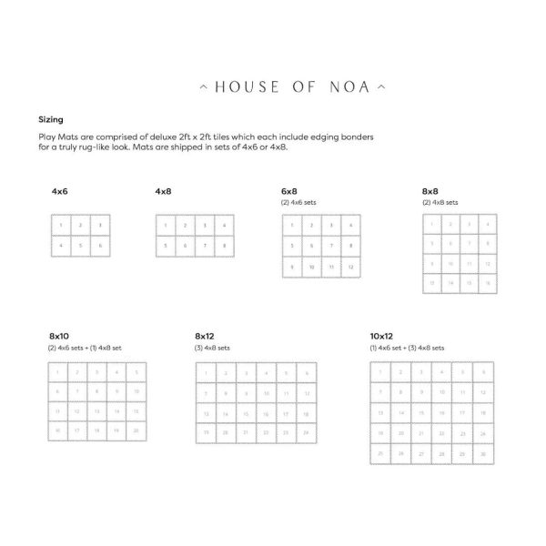 House of Noa Little Nomad Play Mat L Ula in Indigo Size 4x8 - MadeInUSA - Image 5