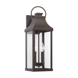 Capital Lighting 946421OZ Bradford 2 Light Outdoor Wall Lantern Oiled Bronze - MadeInUSA