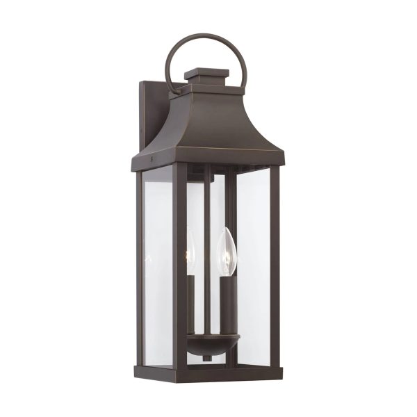 Capital Lighting 946421OZ Bradford 2 Light Outdoor Wall Lantern Oiled Bronze - MadeInUSA