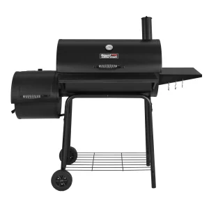 Royal Gourmet 30 CC1830S Steel Charcoal Grill with Offset Smoker - MadeInUSA