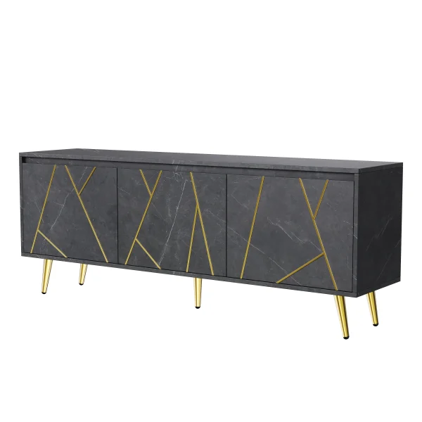 Modern TV Stand for 65"TV, Media Console Table, with Large Storage Cabinet - MadeInUSA - Image 10