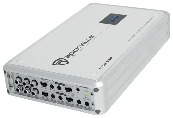 Rockville ATOM S20 Marine Bluetooth Amplifier 1600w 4 Channel/Volt Meter+PA Mic - MadeInUSA - Image 3