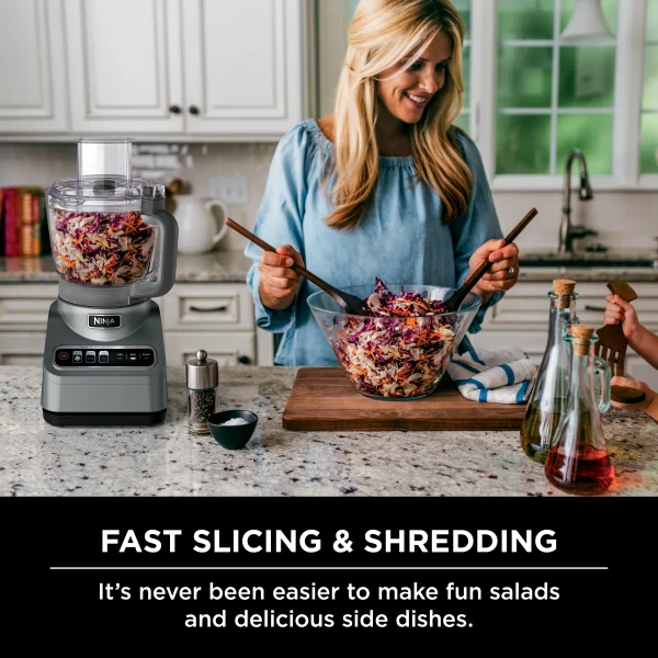 Ninja® Professional Food Processor, 850 Watts, 9-Cup Capacity, Auto-iQ Preset Programs, BN600 - MadeInUSA - Image 11