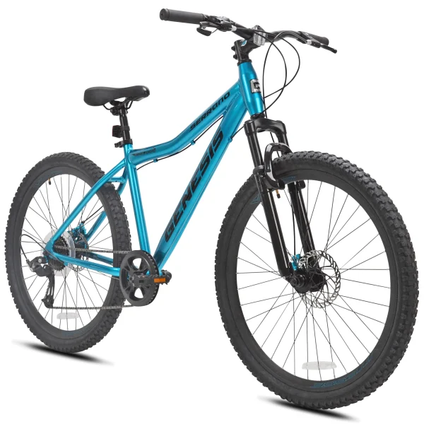 Genesis 27.5 in. Serrano Ladies Mountain Bike, Blue - MadeInUSA - Image 2