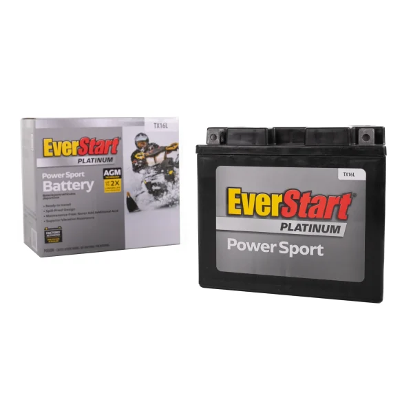 TX16L EverStart AGM Factory Activated Powersport 12 Volt Battery 230 CCA 14 RC - MadeInUSA - Image 2