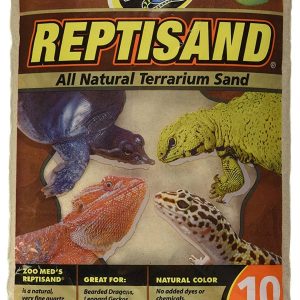 Zoo Med Reptisand Reptile Terrarium Sand, Desert White, 10lb bag - MadeInUSA