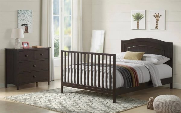 Oxford Baby North Bay 4-in-1 Convertible Crib - Espresso - MadeInUSA - Image 6