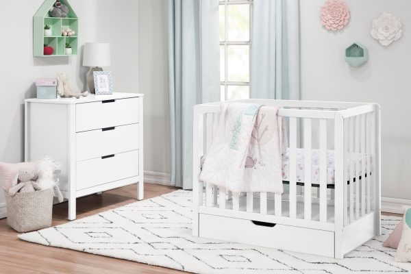 Carter's by DaVinci Colby 4-in-1 Convertible Mini Crib with Trundle - Washed Natural - MadeInUSA - Image 3