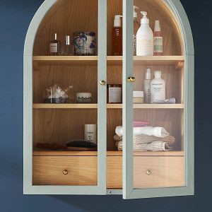 Fern Wall Cabinet by Anthropologie in Green, Size: L - MadeInUSA