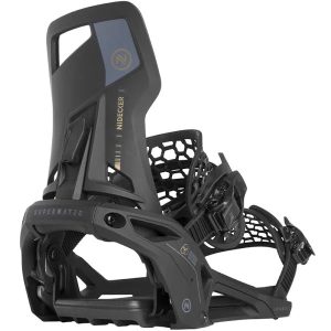 Snowboard Bindings Nidecker SUPERMATIC BLACK 2024, Size Medium - MadeInUSA